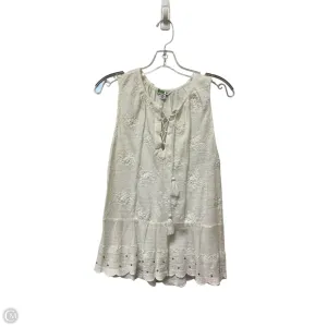 Top Sleeveless By Lucky Brand In White, Size: M