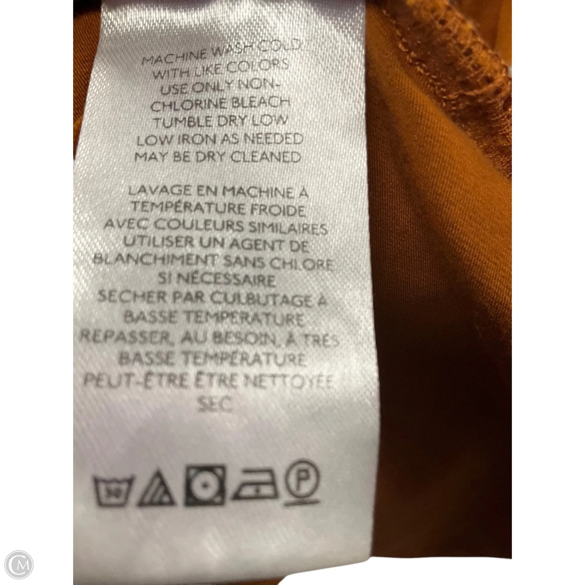 Top Sleeveless By Maeve In Brown, Size: S