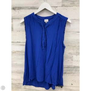 Top Sleeveless By Merona In Blue, Size: L