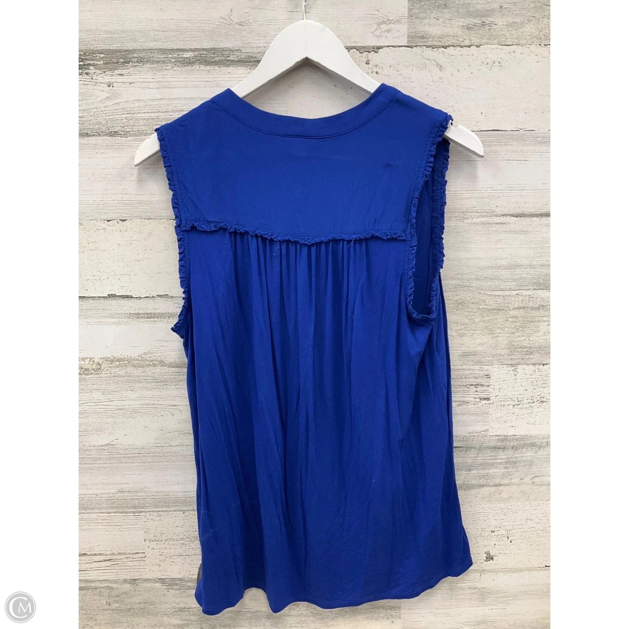 Top Sleeveless By Merona In Blue, Size: L