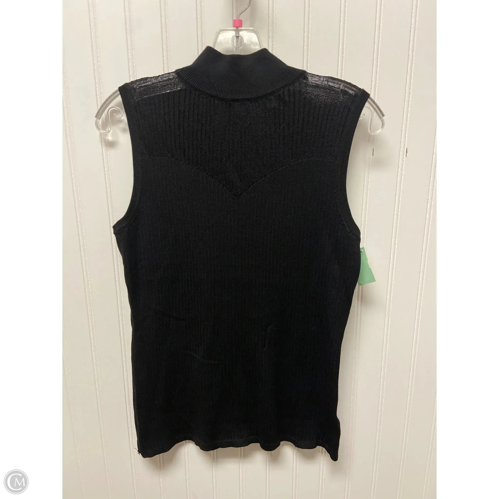 Top Sleeveless By Tahari By Arthur Levine In Black, Size: L