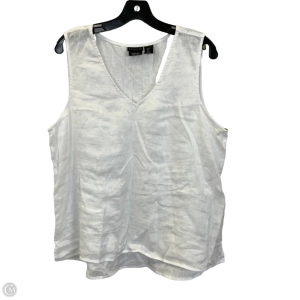 Top Sleeveless By Tahari By Arthur Levine In White, Size: Xl