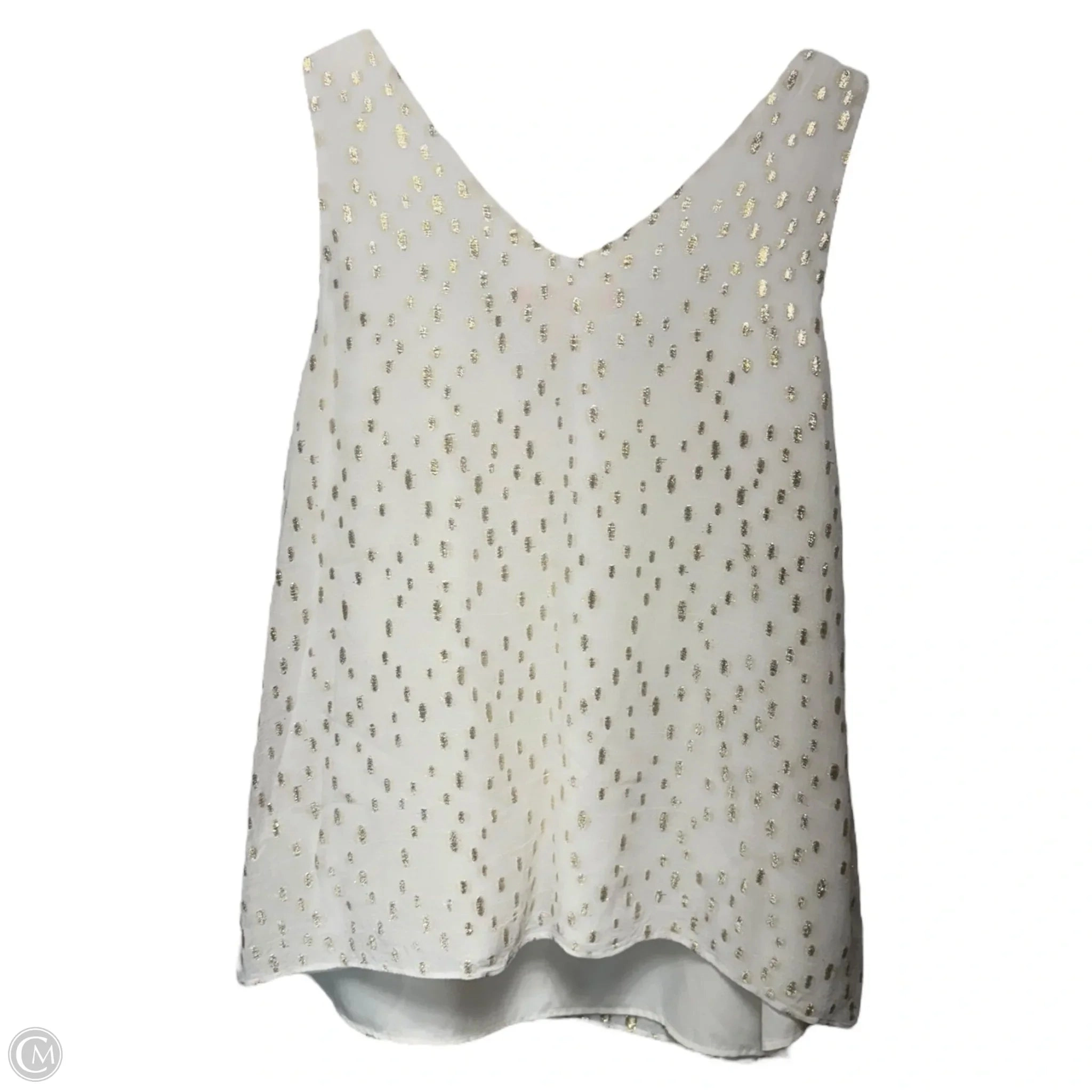 Top Sleeveless Designer By Lilly Pulitzer In Cream, Size: L