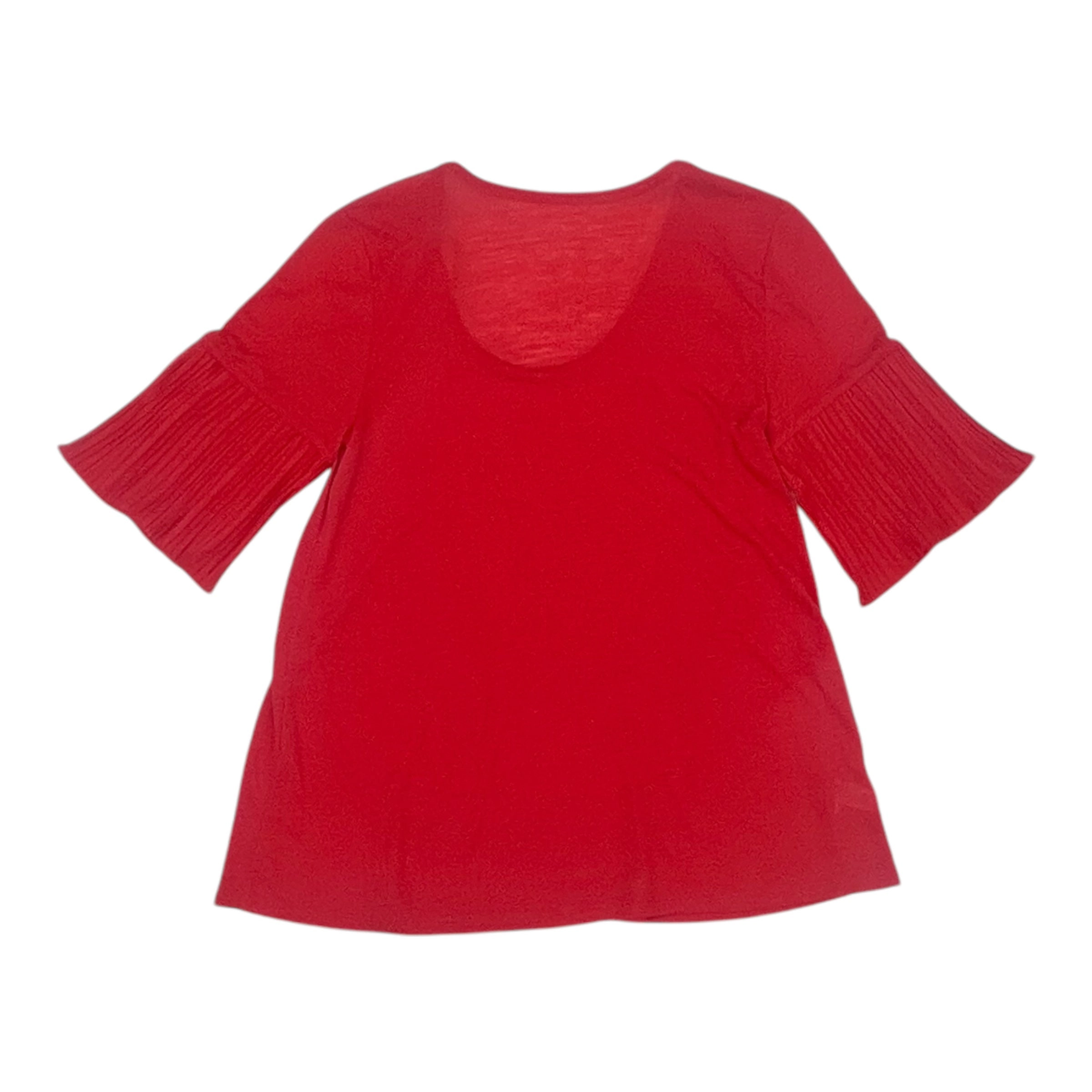 Top Ss Basic By Loft In Red, Size:Xs