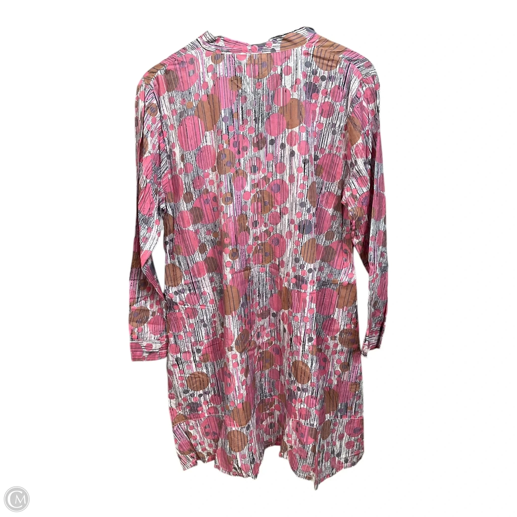 Tunic Long Sleeve By Clothes Mentor In Geometric Pattern, Size: M