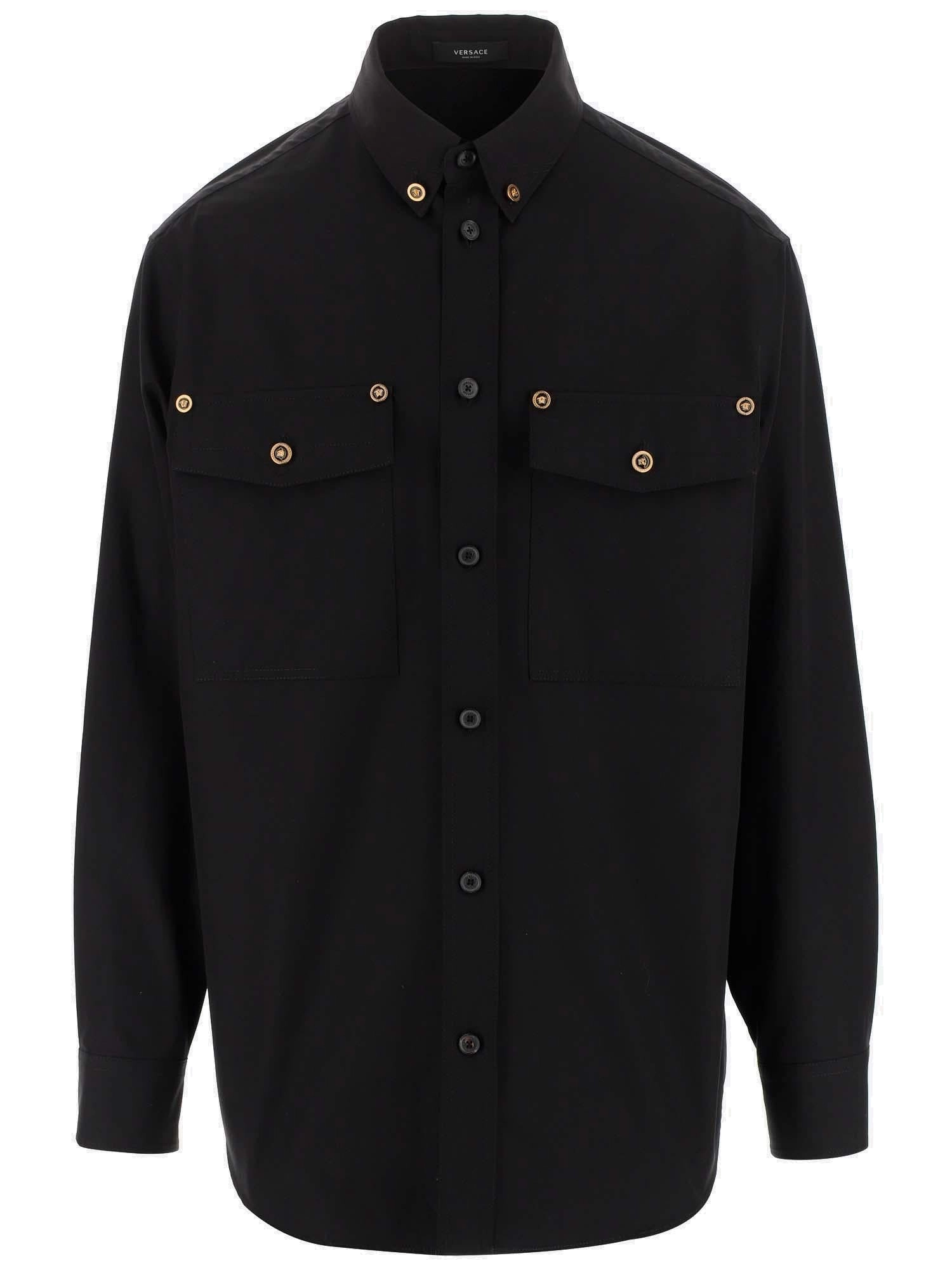 Versace Button-Down Long-Sleeved Shirt
