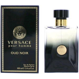 Versace Men's Eau De Parfum Spray - Pour Homme Oud Noir Charm and Sophisticated