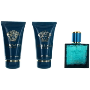 Versace Men's Personal Care Gift Set - Eros Authentic and Sophisticated, 3 Piece