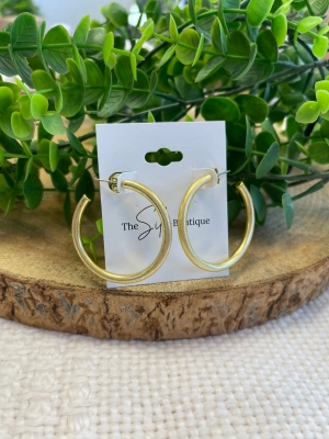 Vintage Gold Hoop Earrings
