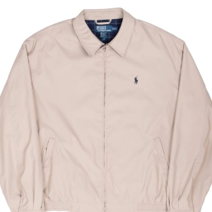 VINTAGE POLO RALPH LAUREN BEIGE HARRINGTON GOLF JACKET 1990S XL
