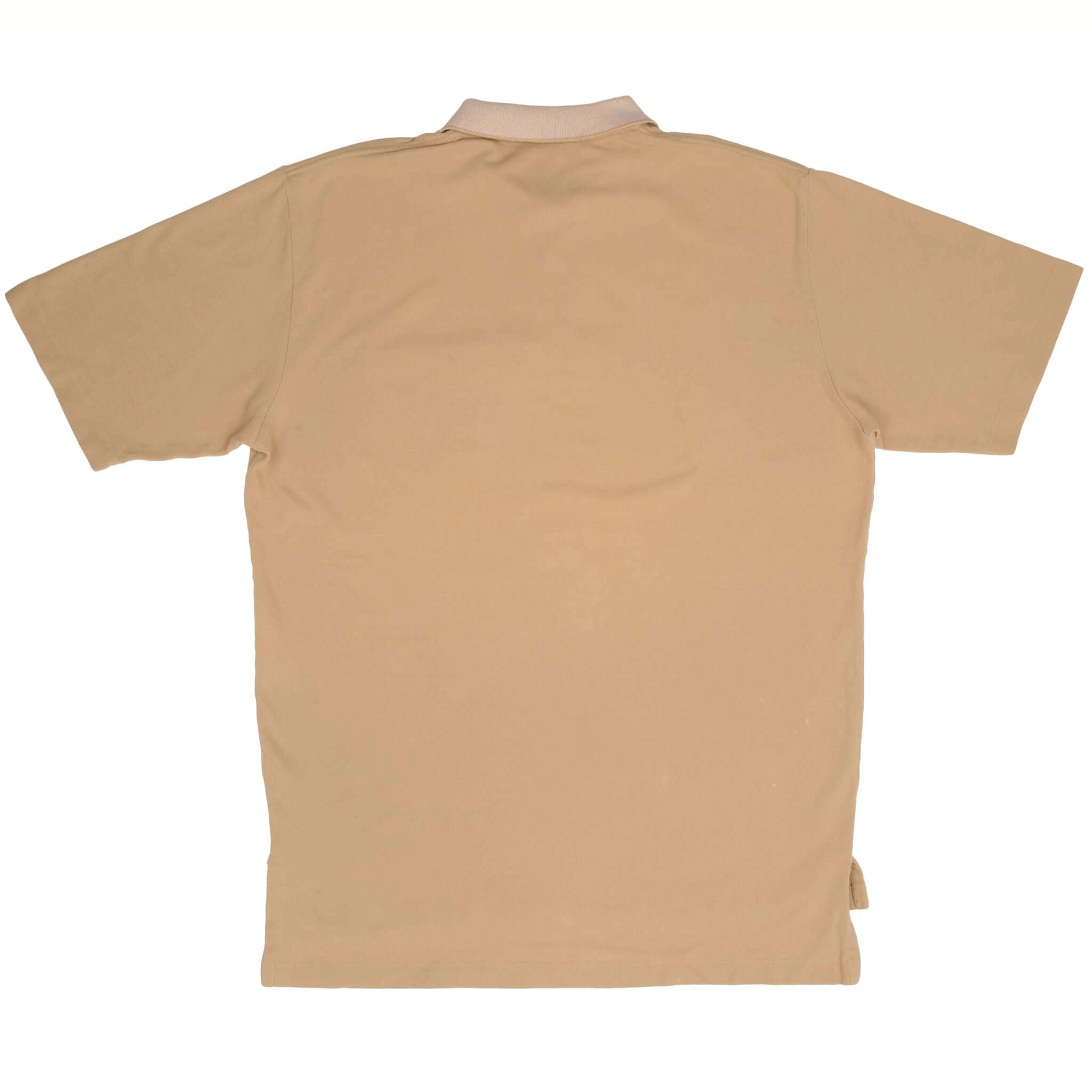 VINTAGE POLO RALPH LAUREN GOLF BEIGE POLO SHIRT 1990S SIZE LARGE