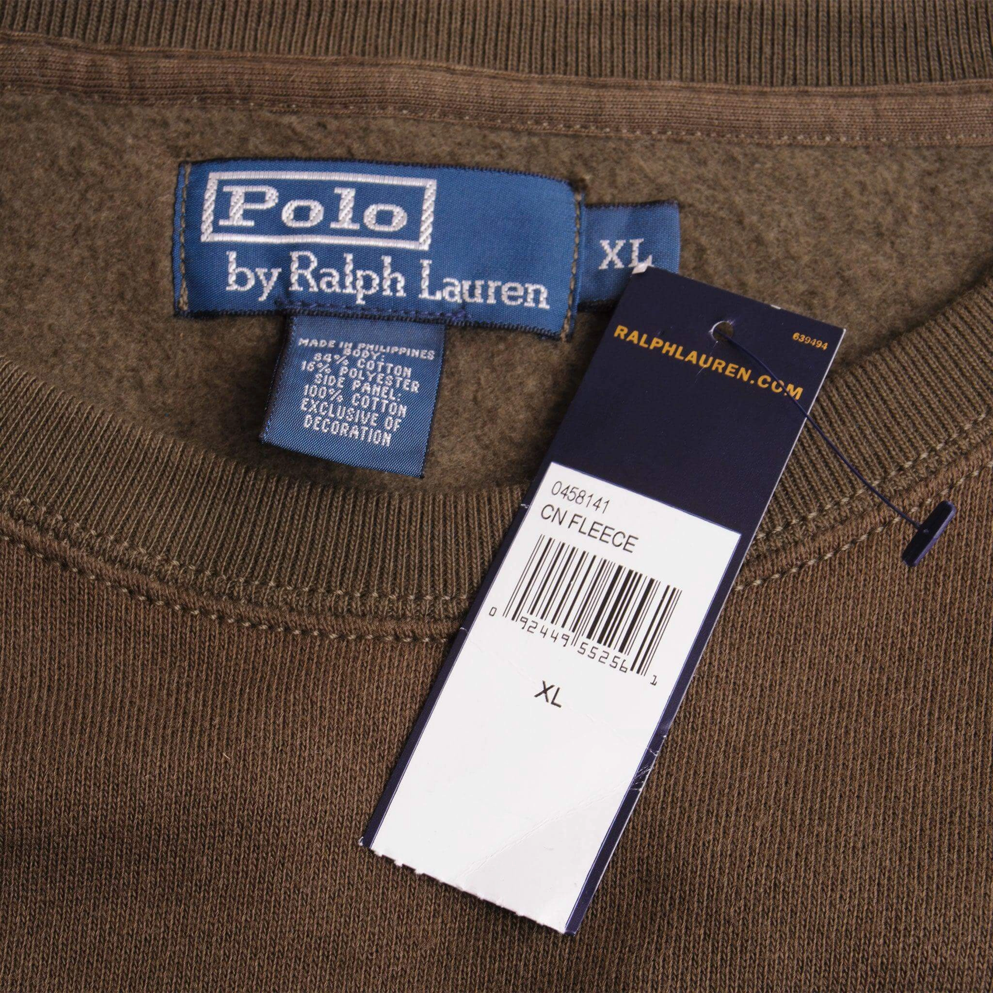 VINTAGE POLO RALPH LAUREN SWEATSHIRT SIZE XL 1990s DEADSTOCK