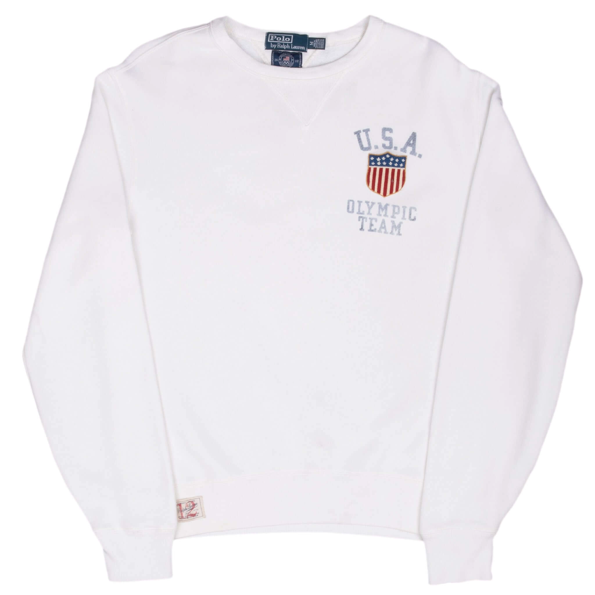 VINTAGE POLO RALPH LAUREN USA OLYMPIC TEAM SWEATSHIRT 2012 MEDIUM