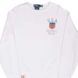 VINTAGE POLO RALPH LAUREN USA OLYMPIC TEAM SWEATSHIRT 2012 MEDIUM