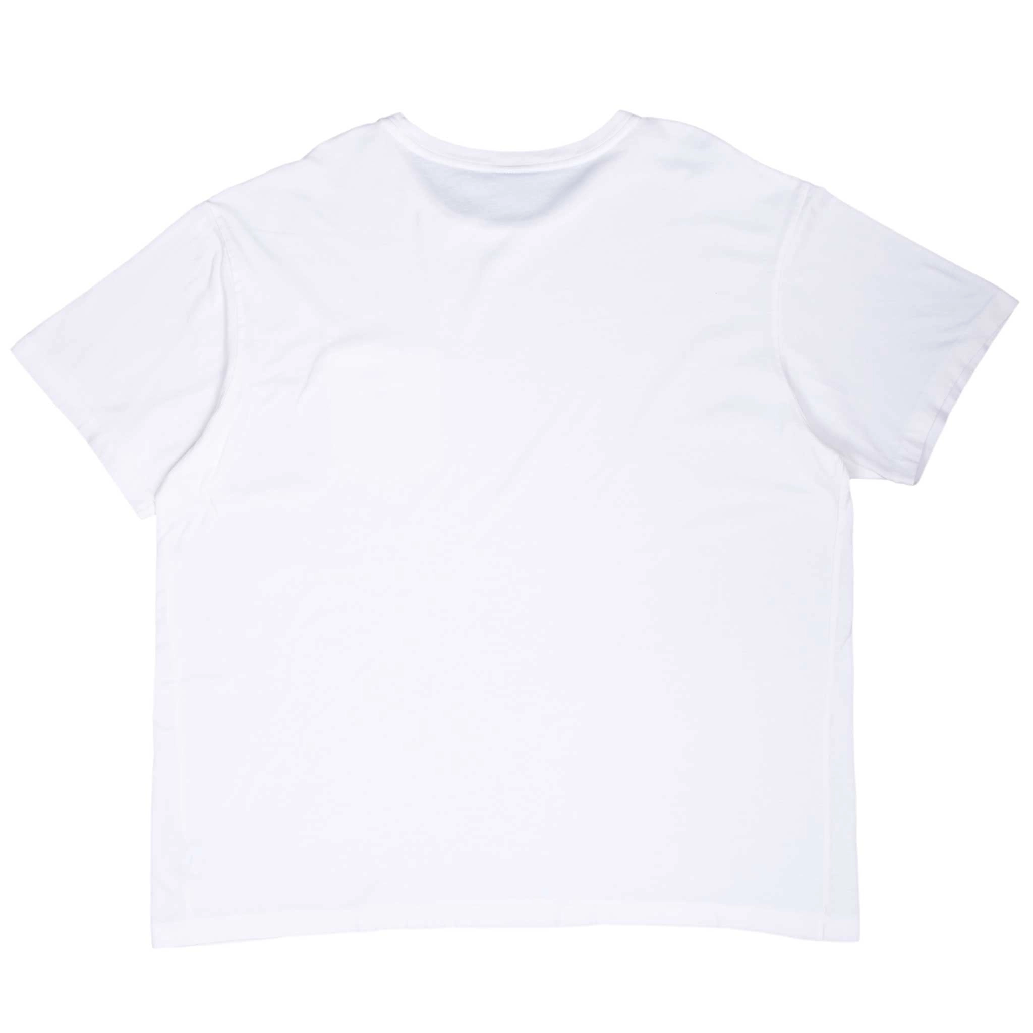 VINTAGE POLO RALPH LAUREN WHITE POCKET TEE SHIRT 1990S 2XL