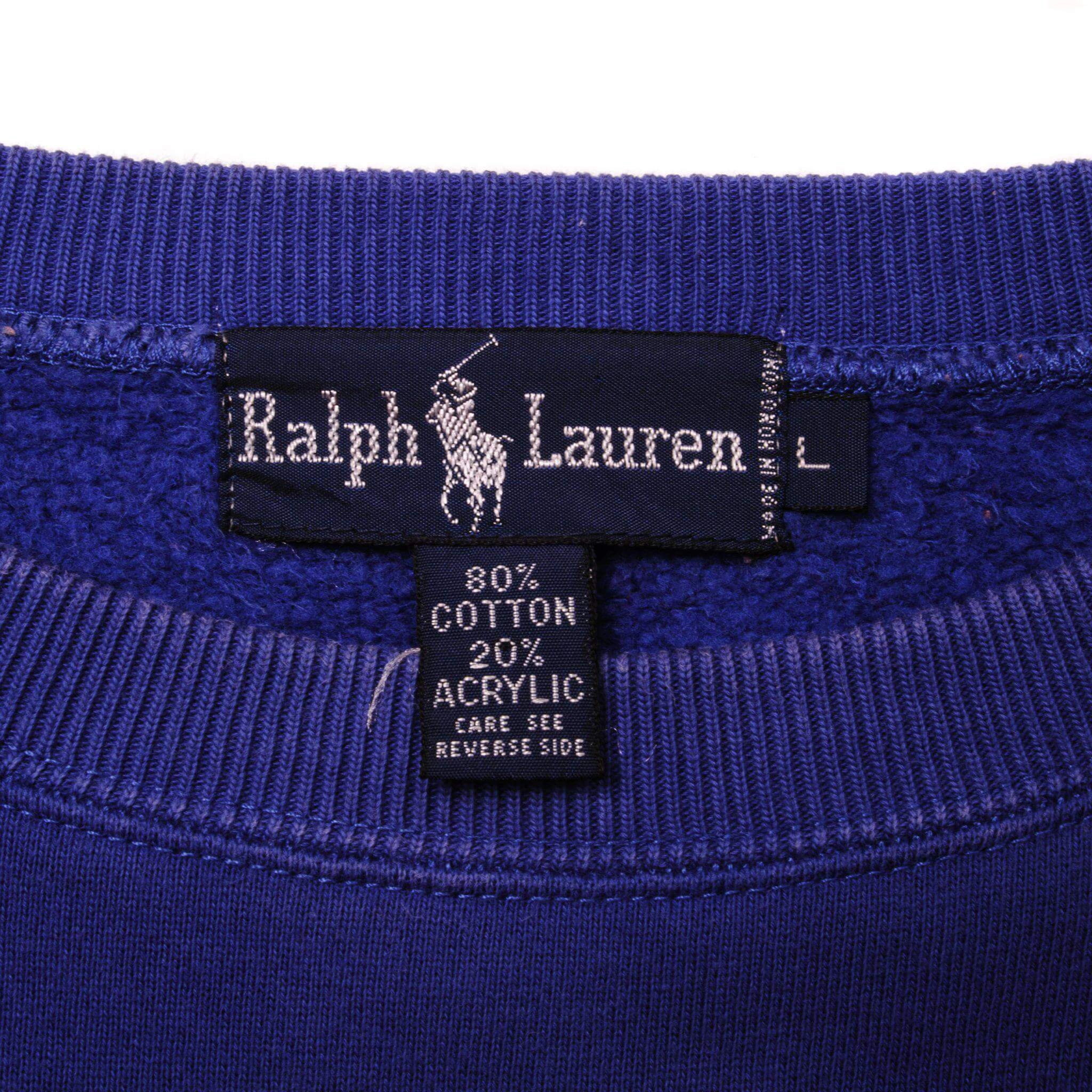 VINTAGE RALPH LAUREN SWEATSHIRT SIZE LARGE 1980s