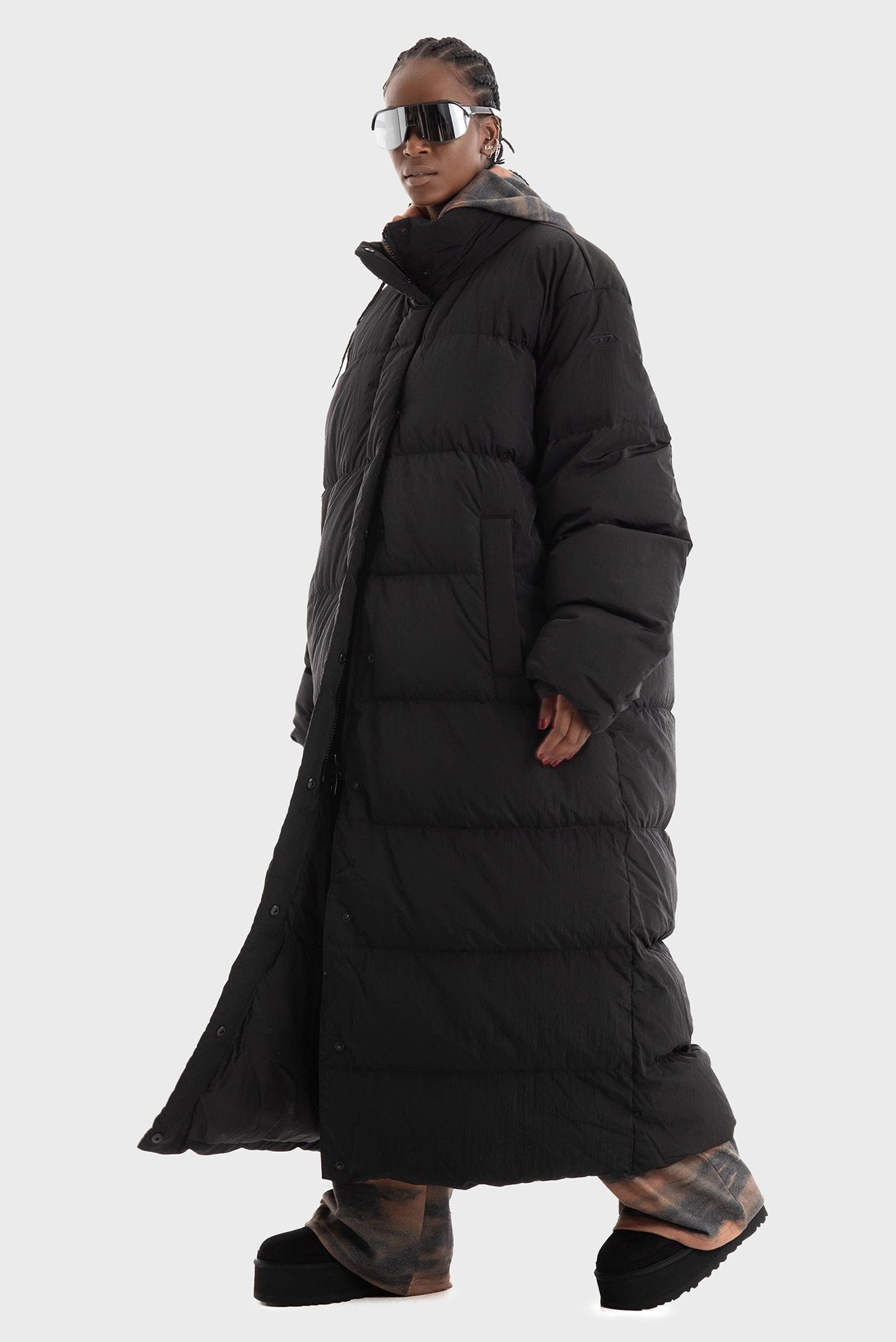 W-raveel-long-fem-p1 Jacket Black
