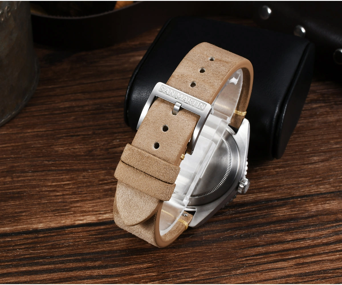 ★Weekly Deals★San Martin 40mm Vintage NH34 GMT Watch SN0134