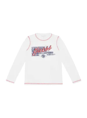 White Multi California Logo T-Shirt (2-7)