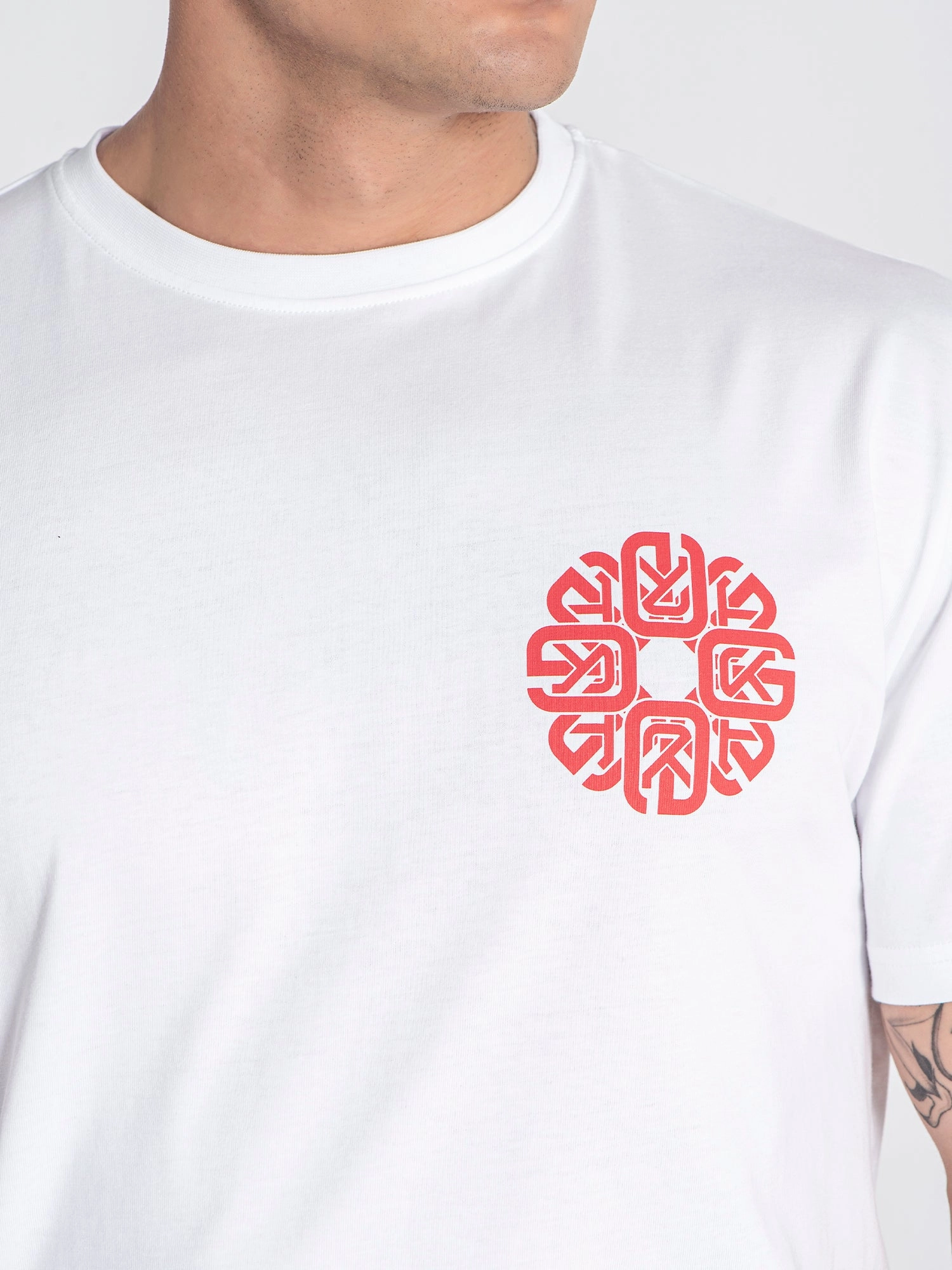 White Rotate Tee