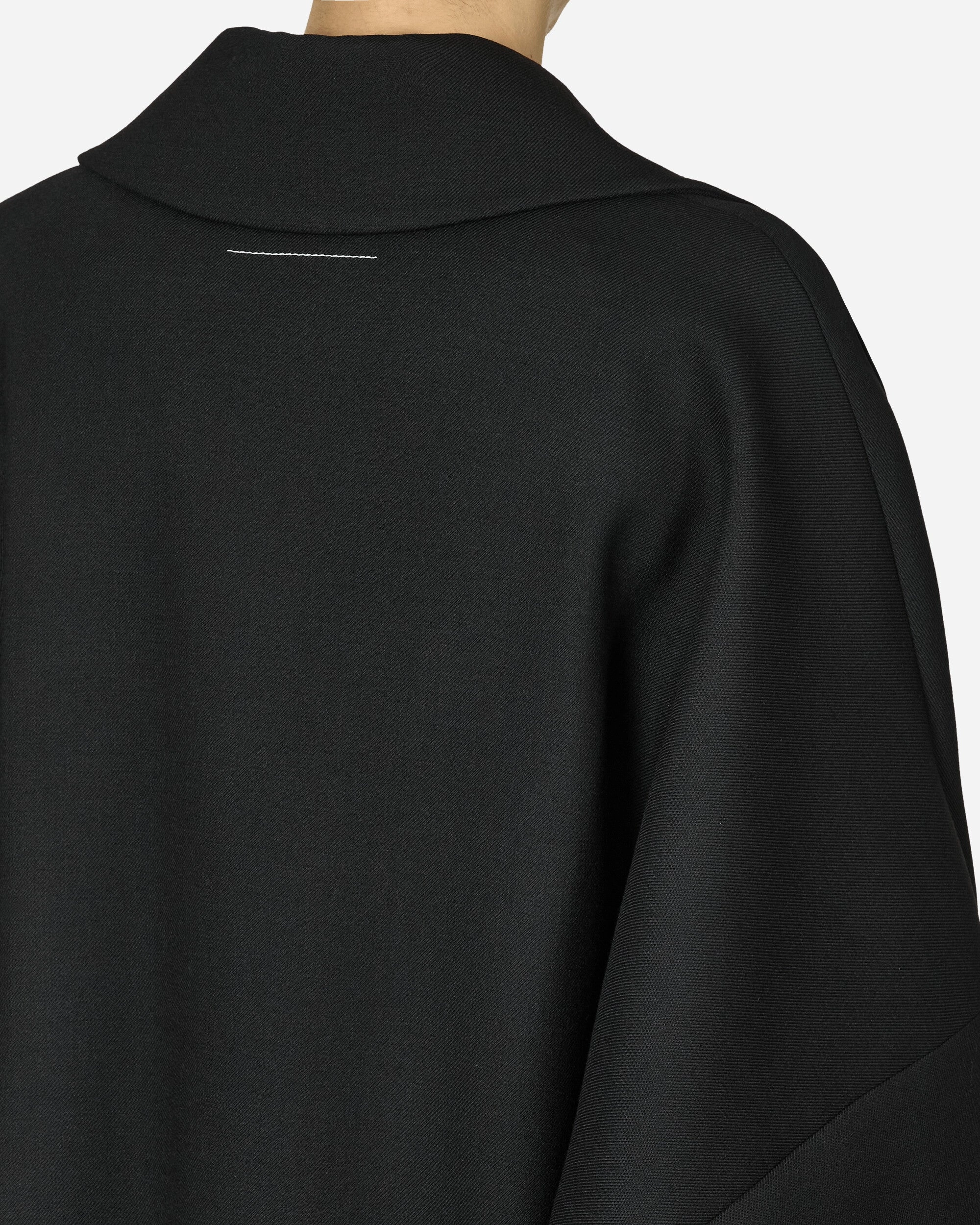 Wool Gabardine Coat Black