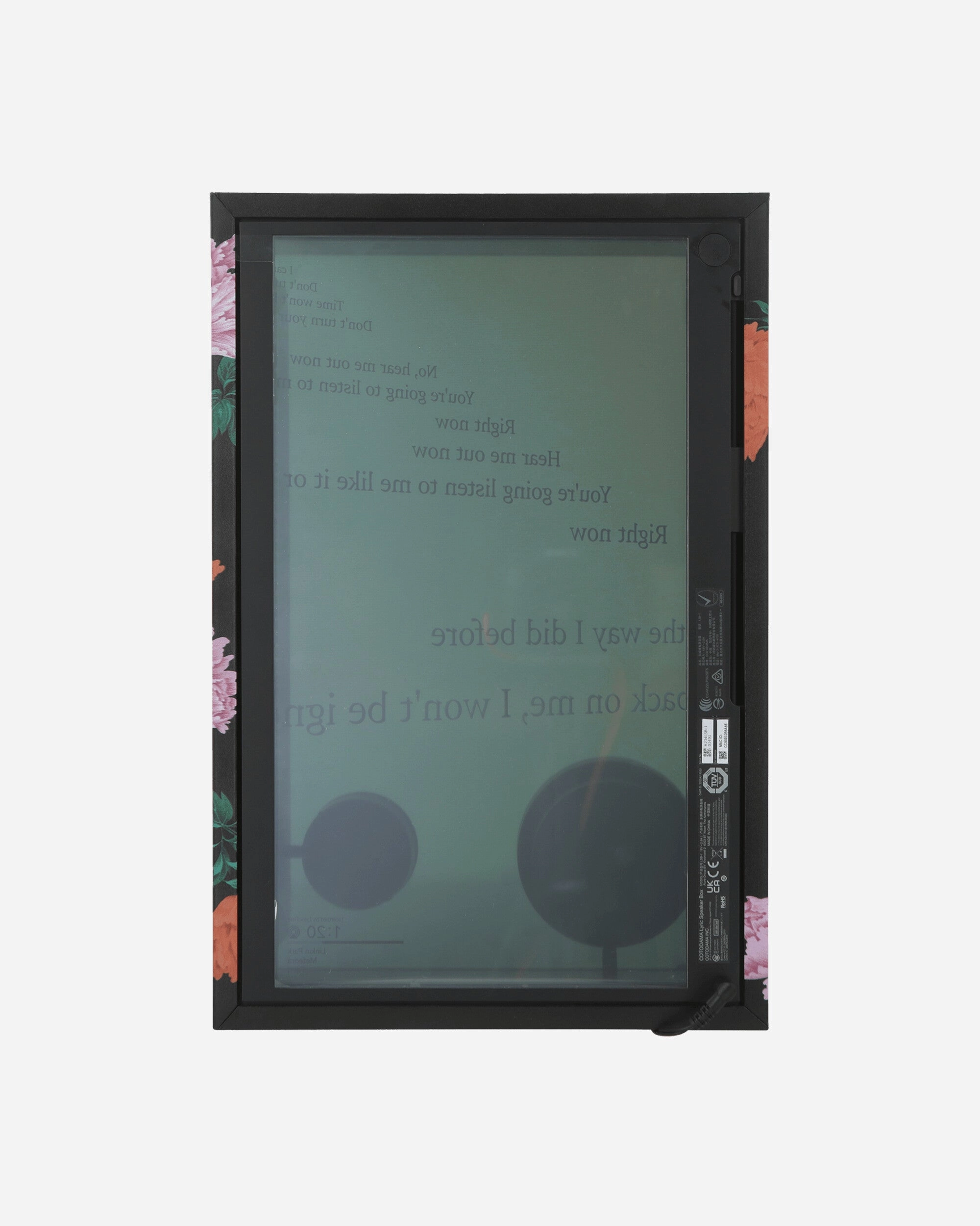 Yohji Yamamoto Lyric Speaker Box Black