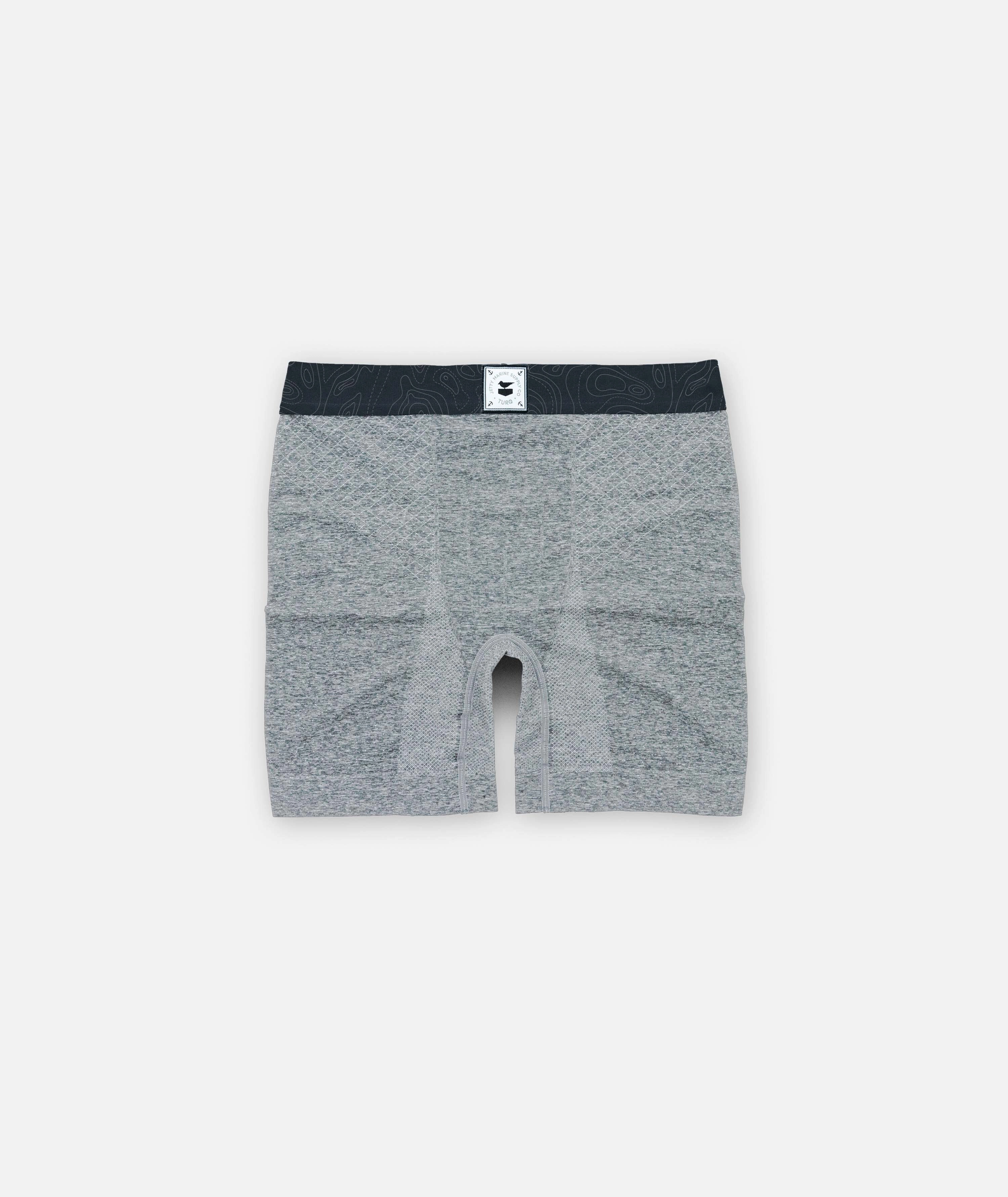 Youth Turq Performance Briefs - Grey
