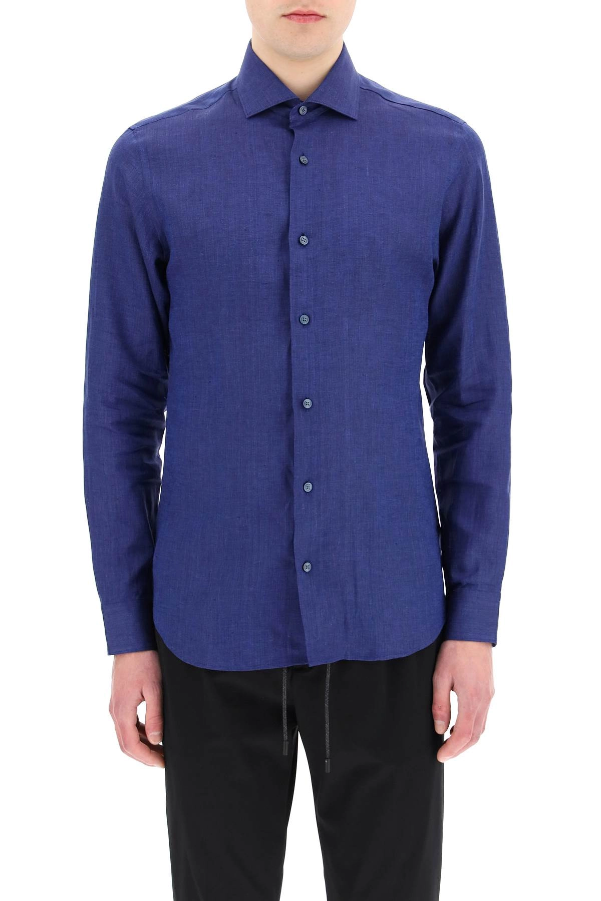 Z Zegna Buttoned Long-Sleeved Shirt