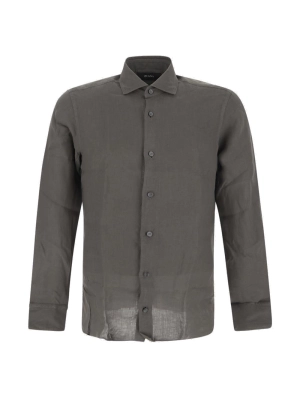 Z Zegna Long Sleeved Buttoned Shirt